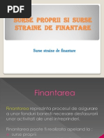 Surse Straine de Finantare