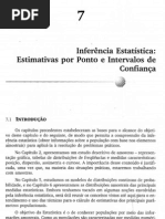 CAP 7 GILBERTO DE ANDRADE MARTINS INFERÃŠNCIA ESTATISTICA ESTIMATIVAS POR PONTO E INTERVALOS DE CONFIANÃ‡AS