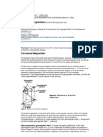 Terrestrial Magnetism: Geomagnetism