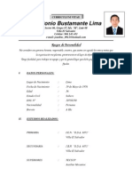 CURRICULUM VITAE Jose Antonio Bustamante Lima