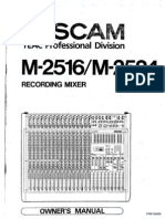 Tascam M-2516 M2524 Manual