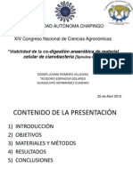 Viabilidad de la co-digestión anaeróbica de material celular de cianobacteria (Spirulina máxima)