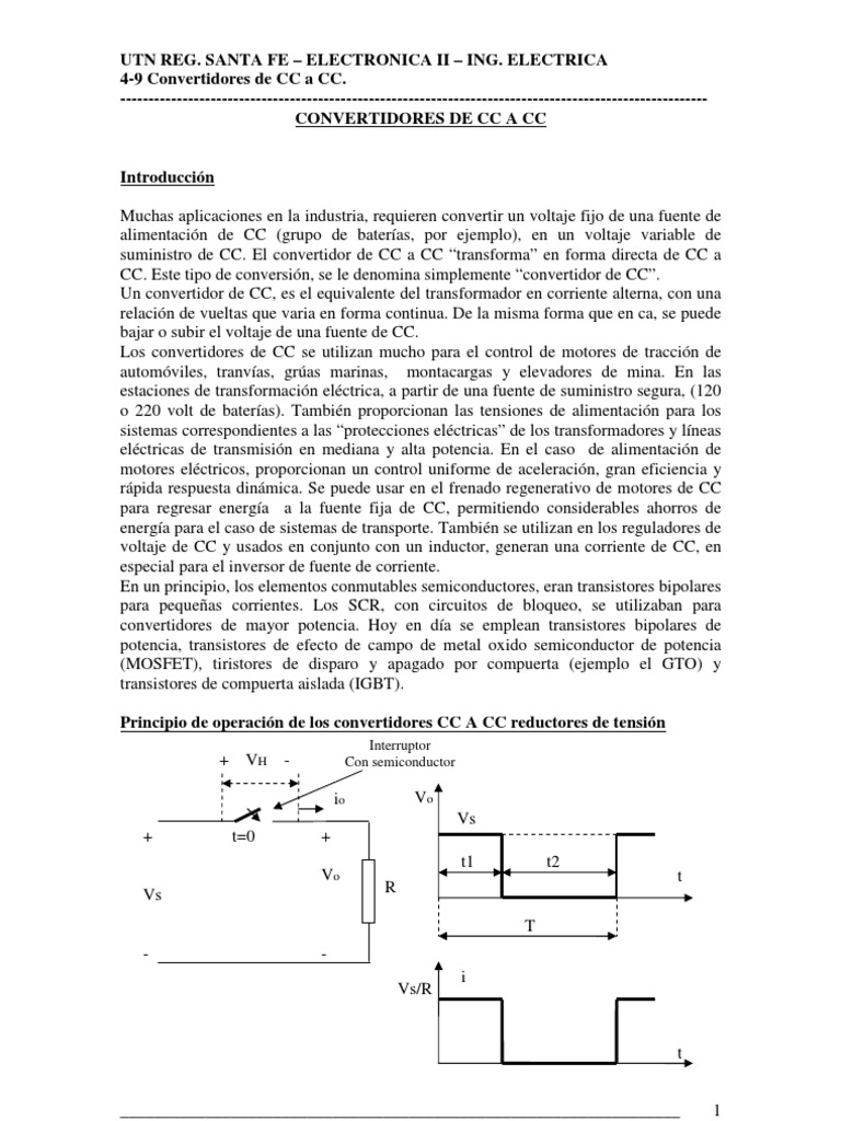 4-2 Convertidores de CD A CD | PDF