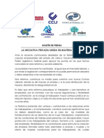 La Iniciativa Privada Unida en Materia Laboral: Boletín de Prensa