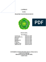 Lap. Hasil Praktikum Konstruksi Beton