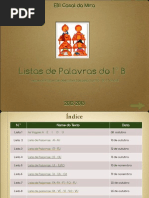 Caderno de Lista de Palavras