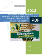 Conclusiones y Recomendaciones V Congreso Cooperativismo Dominicano