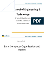 Amity School of Engineering & Technology: B. Tech. (CSE), V Semester Computer Architecture Jitendra Rajpurohit