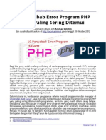 10 Penyebab Error Program PHP Yang Paling Sering Ditemui (Achmatim.net)