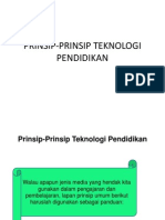 Prinsip-Prinsip Teknologi Pendidikan