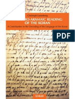 Cristoph Luxenberg. the Syro-Aramaic Reading of the Koran