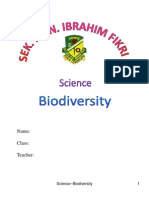 Name: Class: Teacher:: Science Biodiversity 1