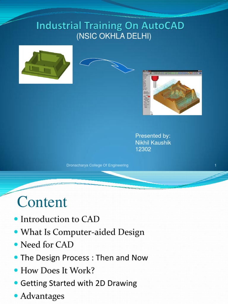 Introduction to CAD at Dronacharya | PDF | Computer Aided Design ...