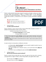 model plan de afaceri