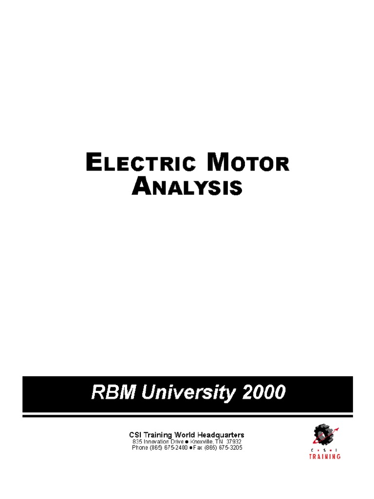 Electric Motor Fault Diagnosis Guide | PDF | Alternating Current ...