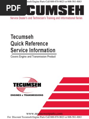Tecumseh enduro xl c manual