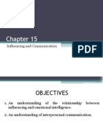 Chapter 15 - Influencing and Communication - 13th Aug - First Two Statements