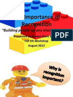 The Importance of Recognition Lego Presentation