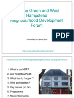 West Hampstead & Fortune Green Neighbourhood Development Forum presentation