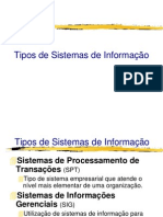 Sistemas Informação Tipos