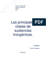 Las Principales Clases de Sustancias Inorganicas