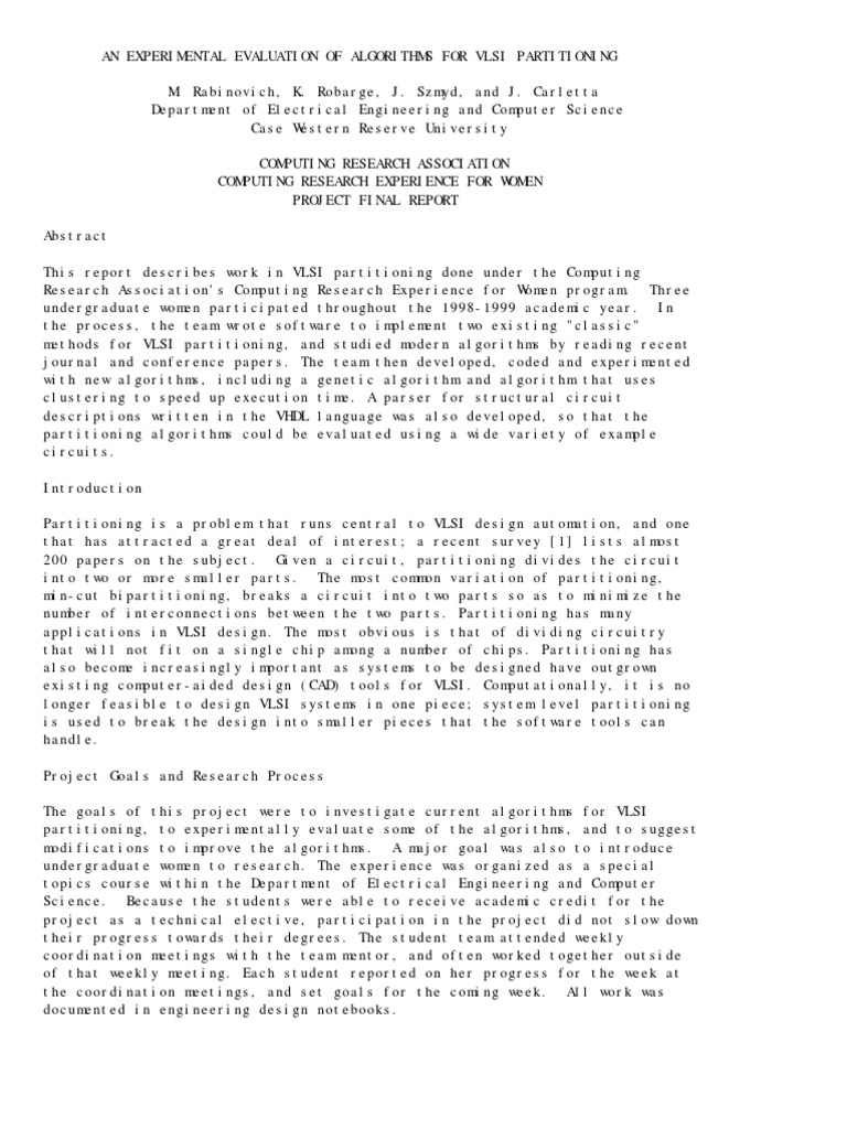 Case Western PDF Parsing Vhdl