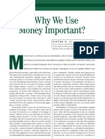 Is Why We Use Money Important?: Victor E. Li