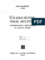 Un solo mundo, voces múltiples. Sean MacBride.