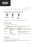 Difference Between Serif and Sans-Serif Fonts: Previous Next Chapter