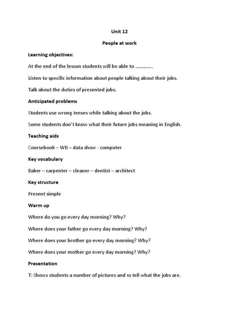Lesson Plan | PDF | Lesson Plan | Applied Psychology