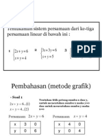 Grafik Persamaan Linear