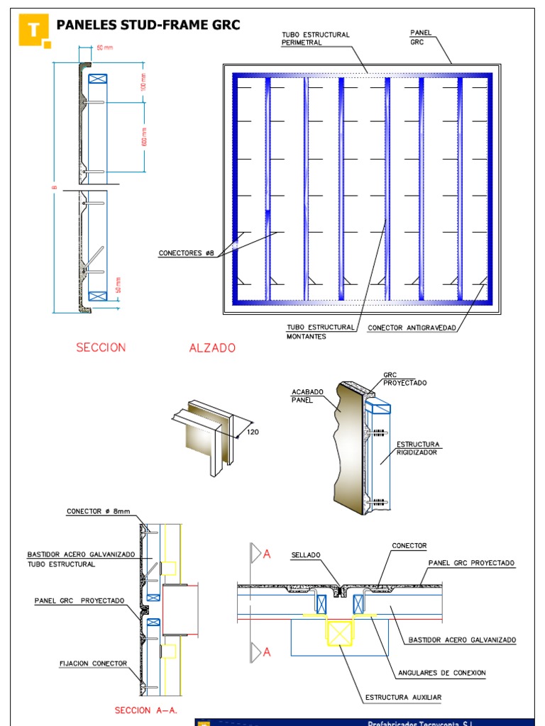 Fabricación Del Stud Frame GRC | PDF | Artes del Lenguaje y ...