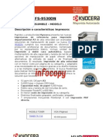 Toner para Impresora Kyocera Document Solutions FS 9530DN