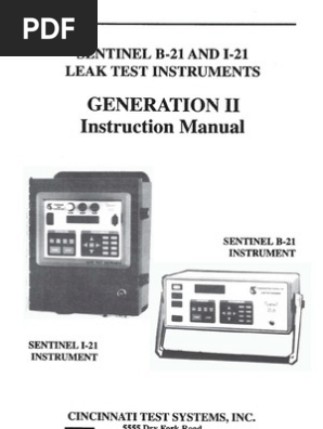 テスト b 21 I21 B21 Manual Rev 7 | PDF