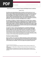 Download Needs Great Evidence Lacking for People with Multiple Chronic Conditions - White Paper by Partnership to Fight Chronic Disease SN111448577 doc pdf