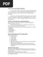 The Fact of Overseas Music and Piracy