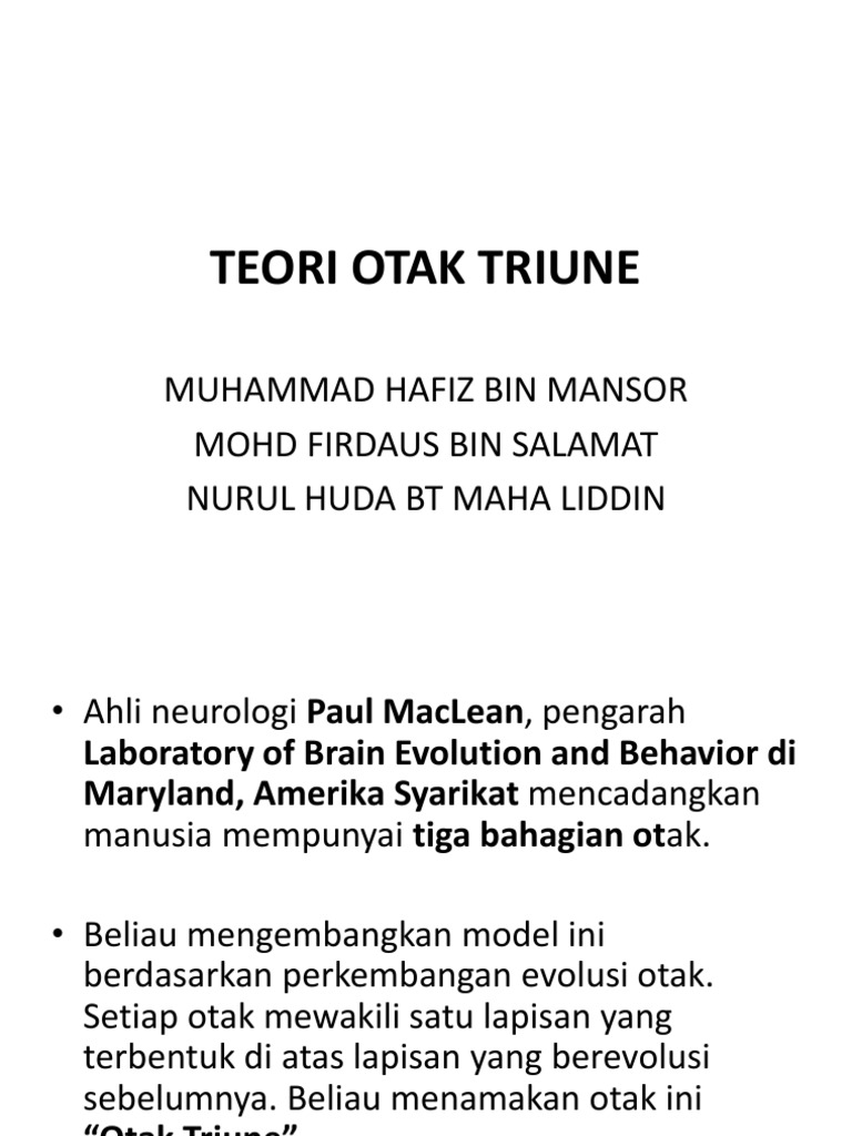 Teori Otak Triune | PDF