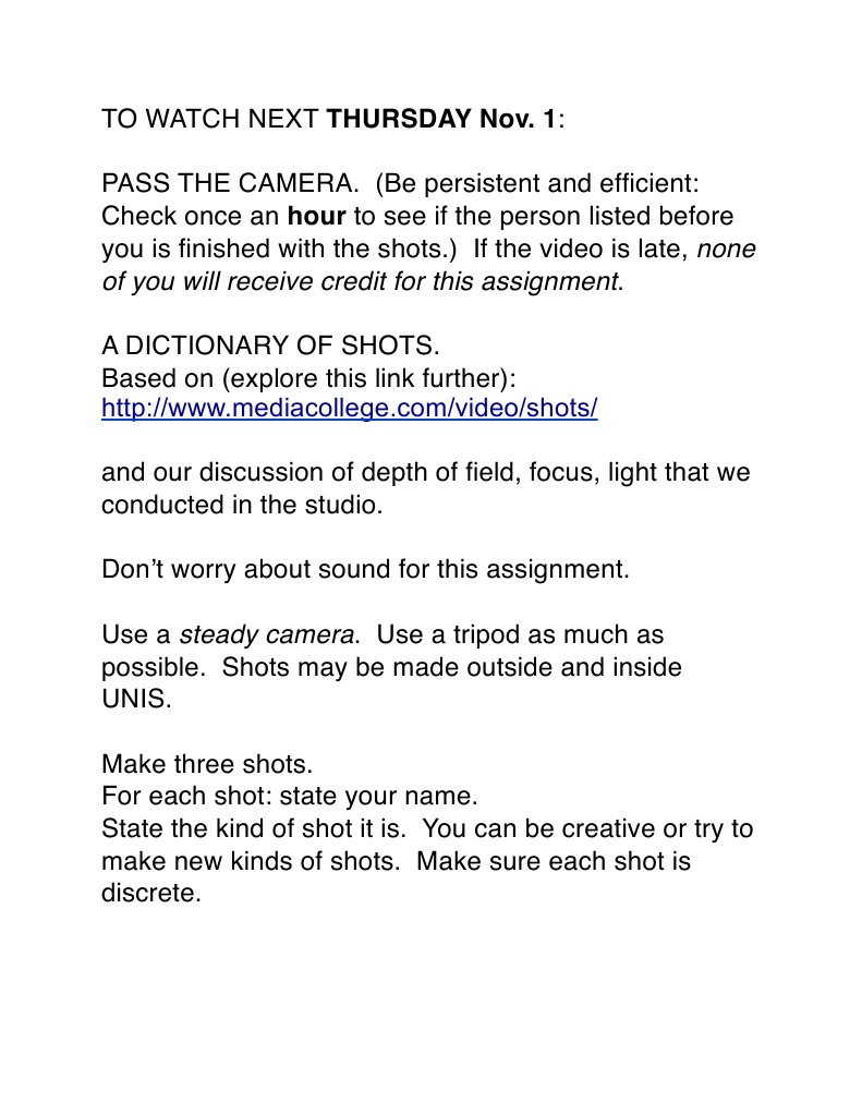 Pass The Camera | PDF
