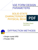 Dosage Form Design Parameters: Solid-State Characterization and Physical Behavior