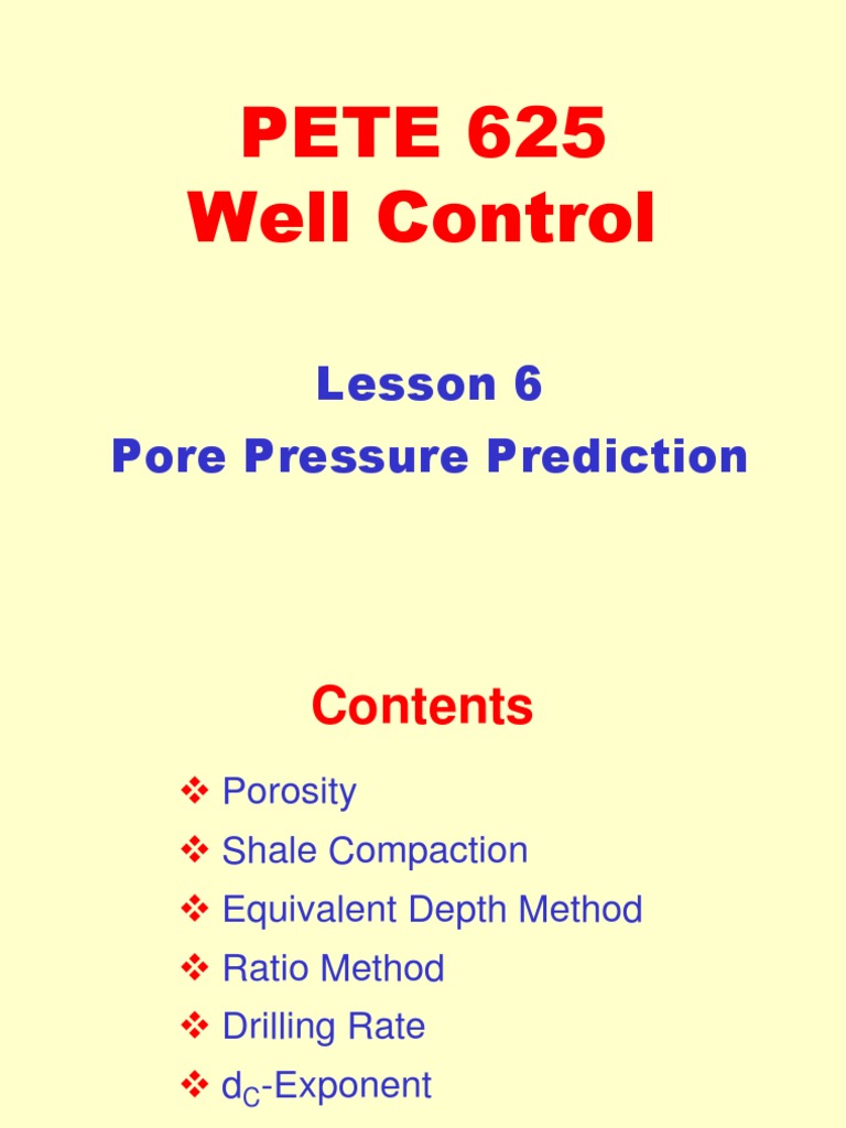 Pore Pressure Prediction Techniques | PDF | Porosity | Stress (Mechanics)