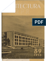 "Arhitectura R.P.R". Nr. 8-9/1958 (August-Septembrie)