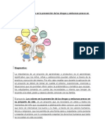 Los Valores en La Prevención de Las Drogas y Embarazo Precoz en Su Proyecto de Vida