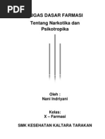 Download Tugas Dasar Farmasi Tentang Narkotika Dan Psikotropika by Sektonic SN111493813 doc pdf