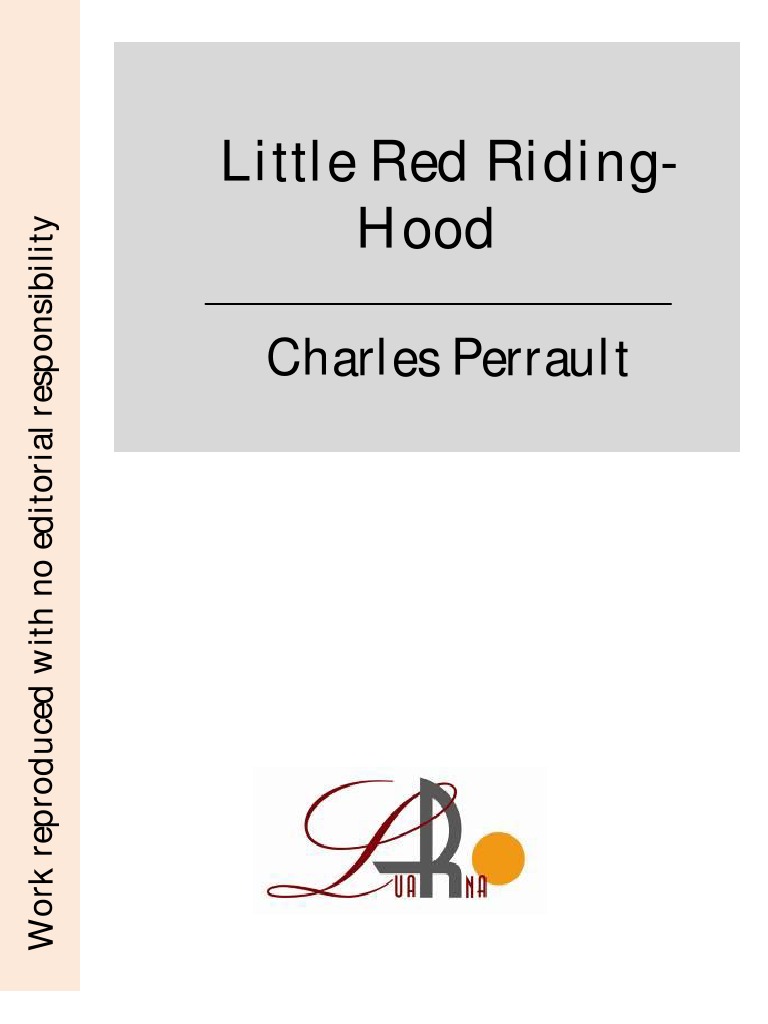 Charles Perrault Little Red RidingHood PDF Little Red Riding Hood