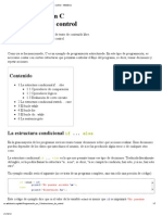 Programación en C - Instrucciones de Control