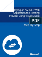 Deploying An ASP - Net Web Application To A Hosting Provider Using Visual Studio