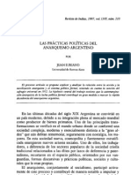 Las Practicas Politicas Del Anarquismo Argentino - Juan Suriano