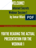 Deep Internet Secrets Webinar Part 1 PDF by JOMAR HILARIO