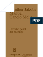 Jakobs, Günther  & Meliá, Manuel Cancio - Derecho Penal del Enemigo