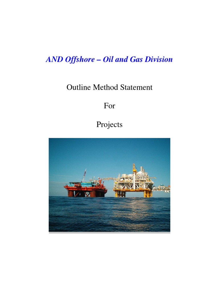 Offshore Oil & Gas Project Method Statement | PDF | Cable | Electrical ...